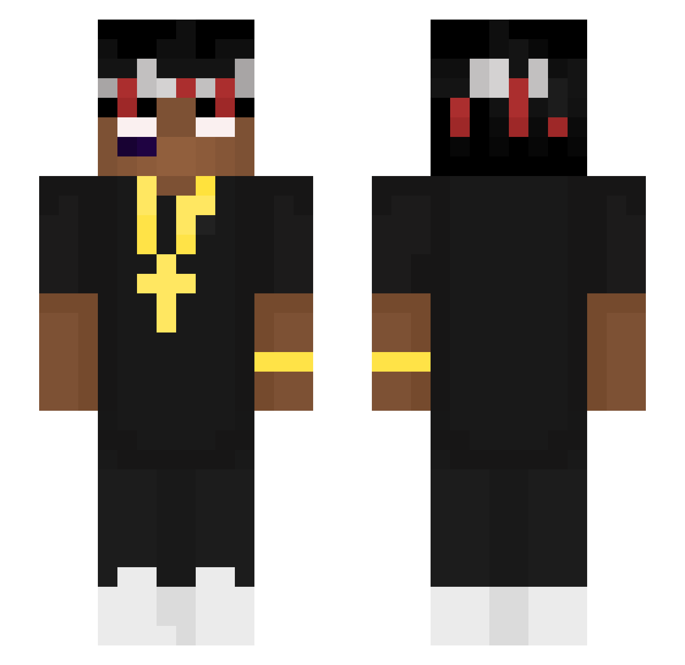xTriggerrr Minecraft skin, front and back view