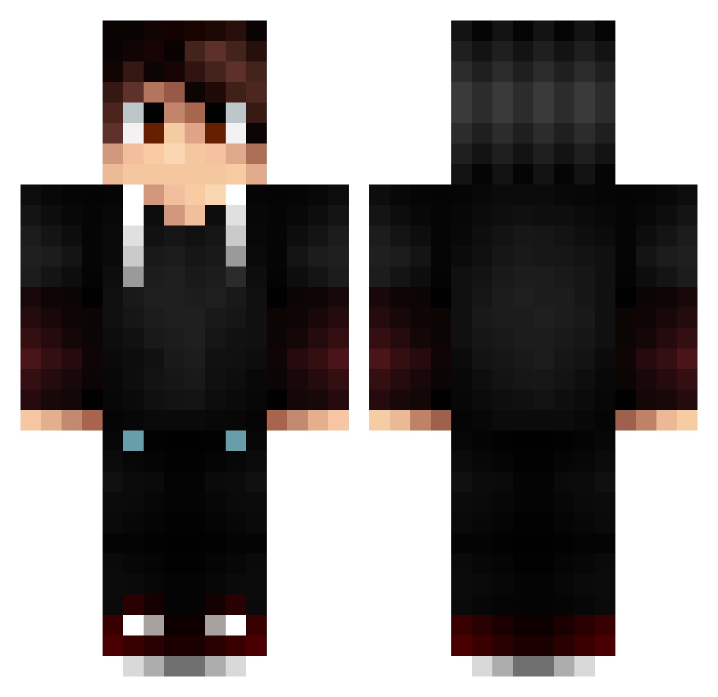 33_4 Minecraft skin, front and back view