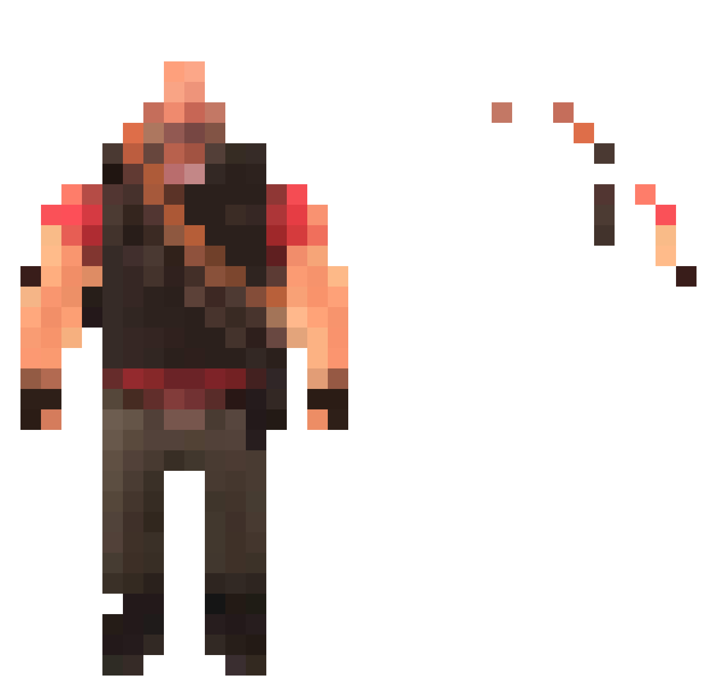 Salverz Minecraft skin, front and back view