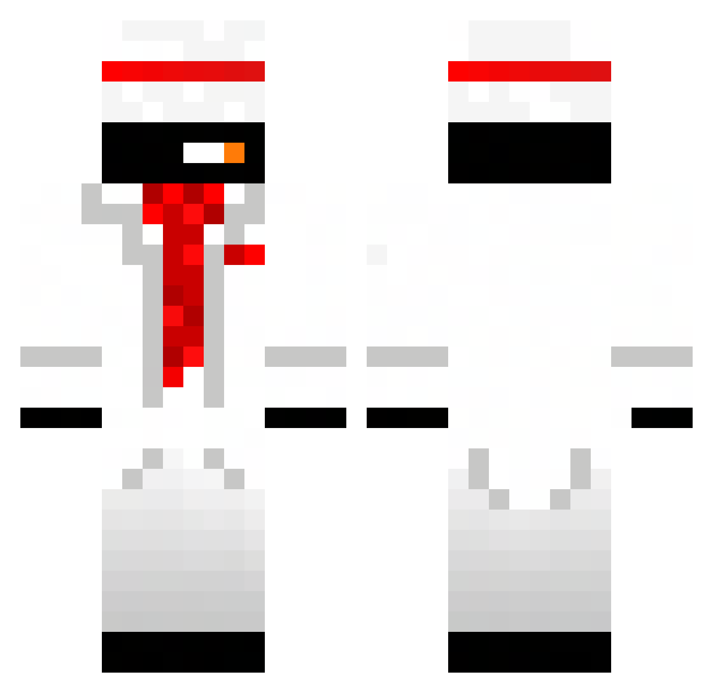 manfron32 Minecraft skin, front and back view