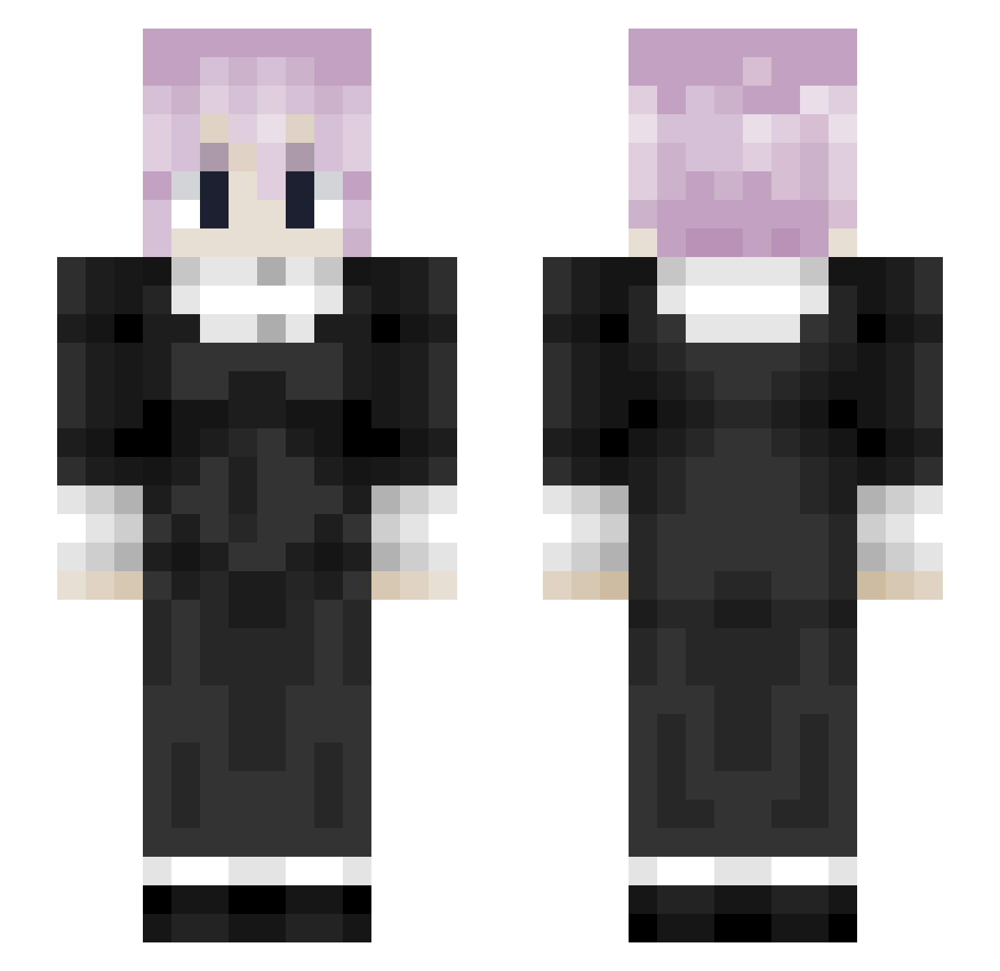 zPherion Minecraft skin, front and back view