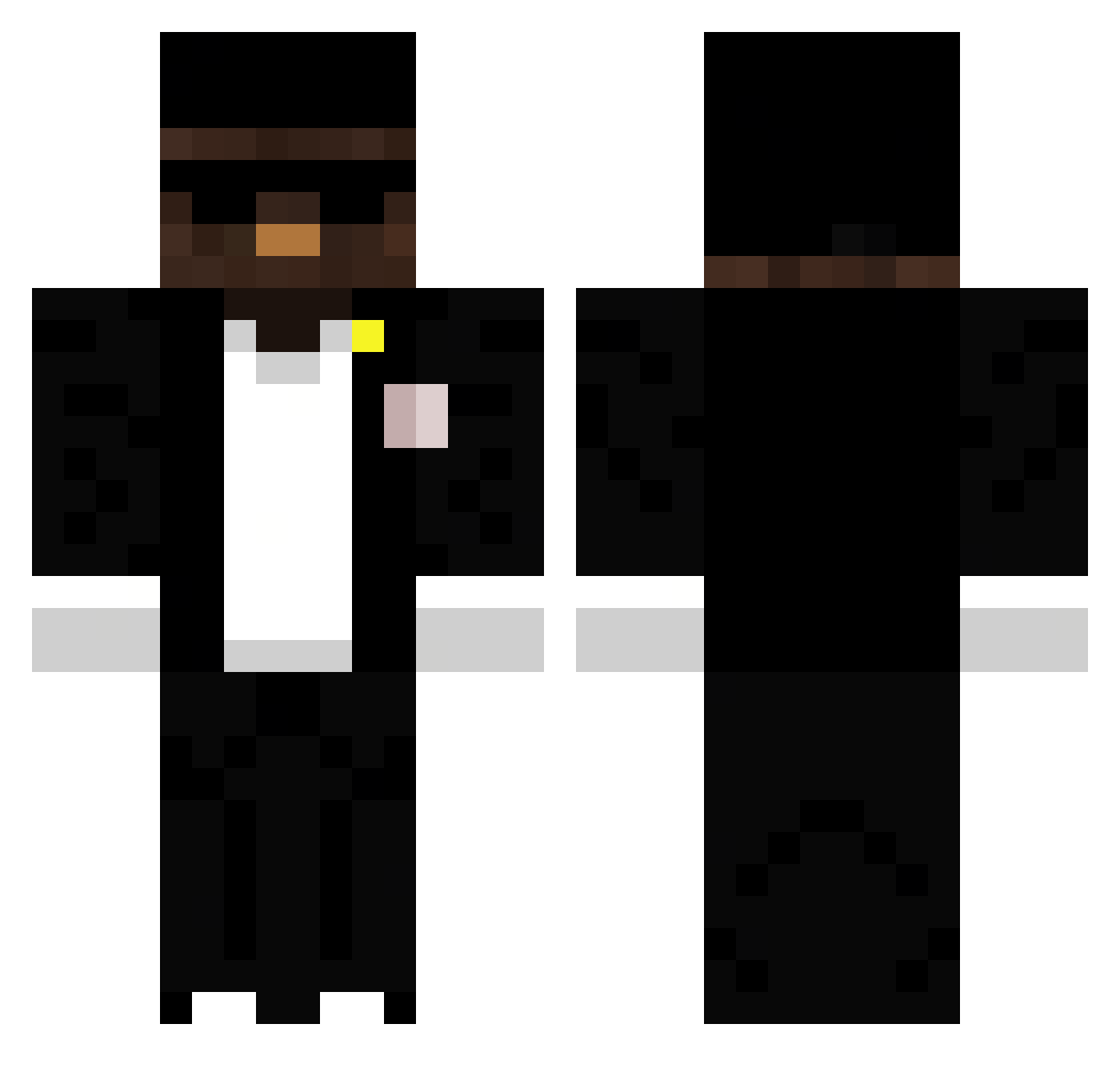 SimaStrahota Minecraft skin, front and back view