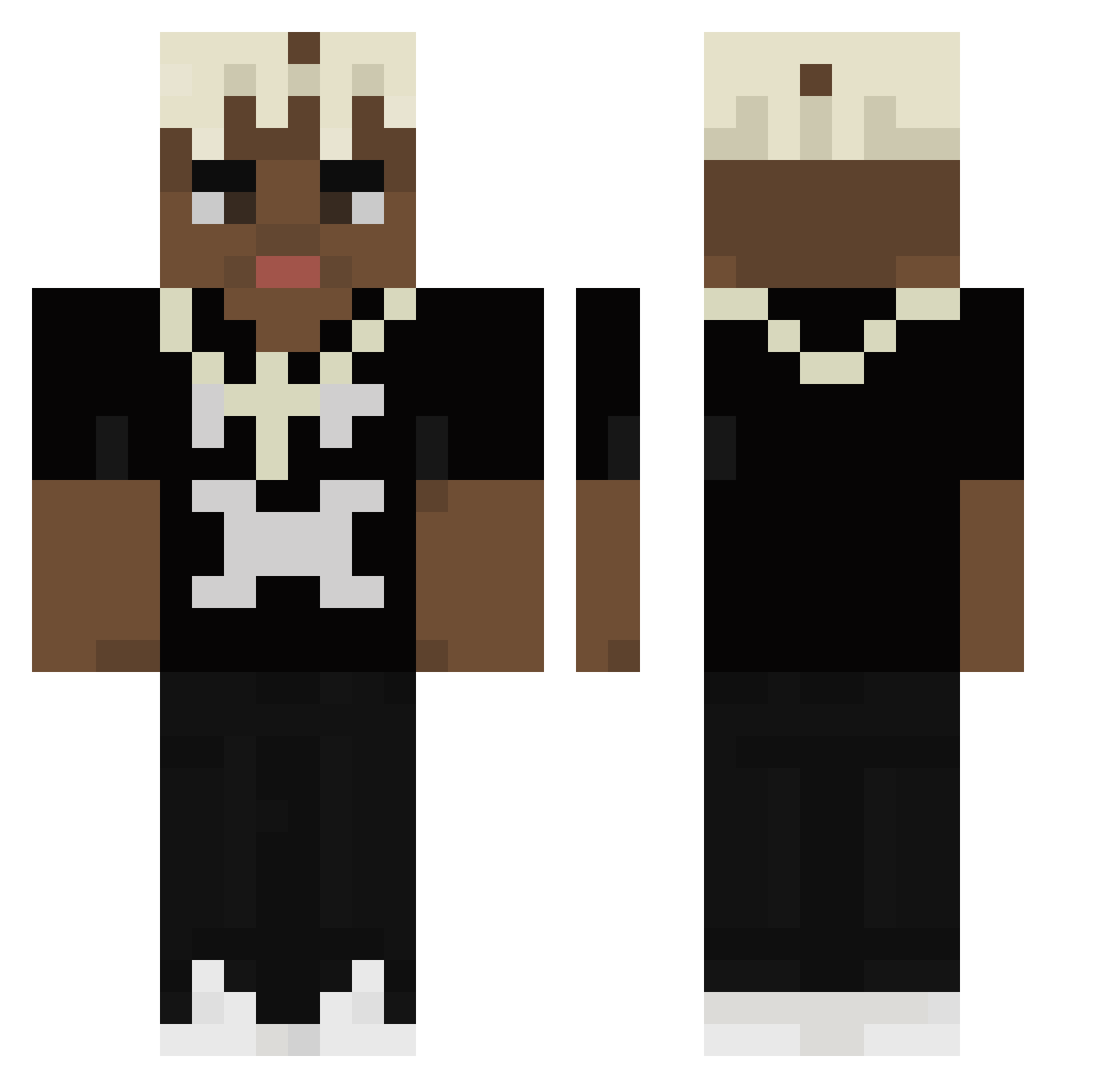 ybfan26 Minecraft skin, front and back view