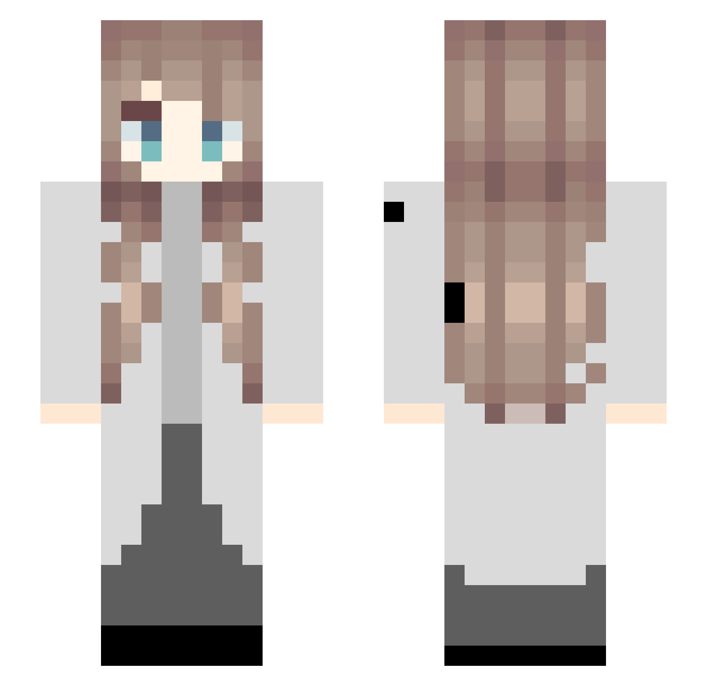 ilovemydog0107 Minecraft skin, front and back view