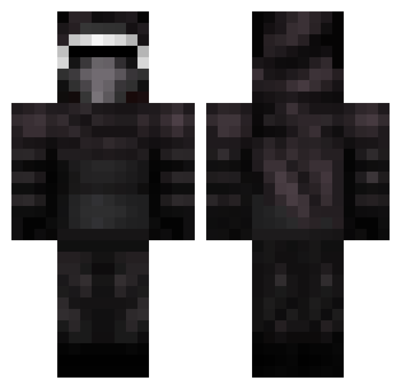 SkillzMatt Minecraft skin, front and back view
