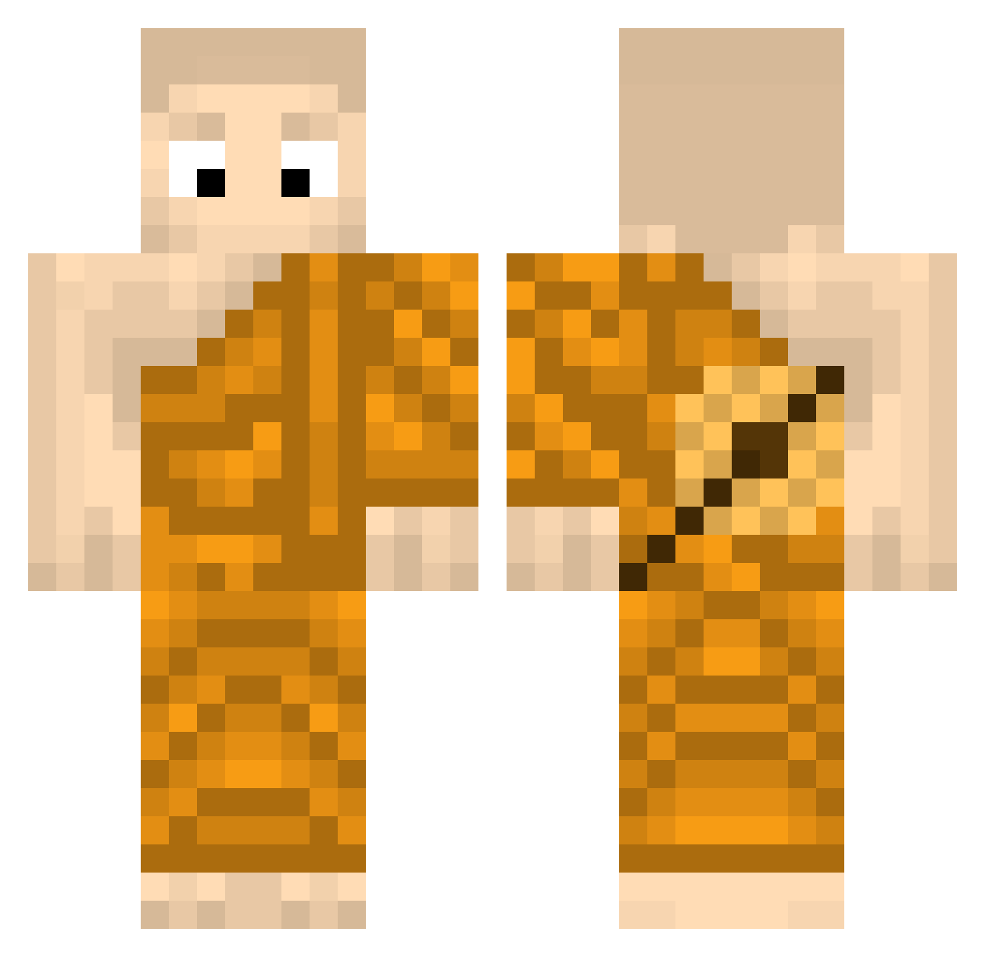 countrysidegoth Minecraft skin, front and back view