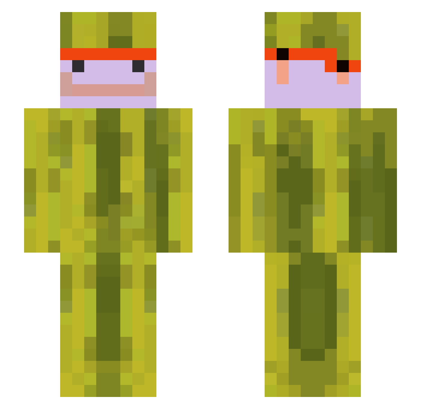 SprinkledBooty69 Minecraft skin, front and back view