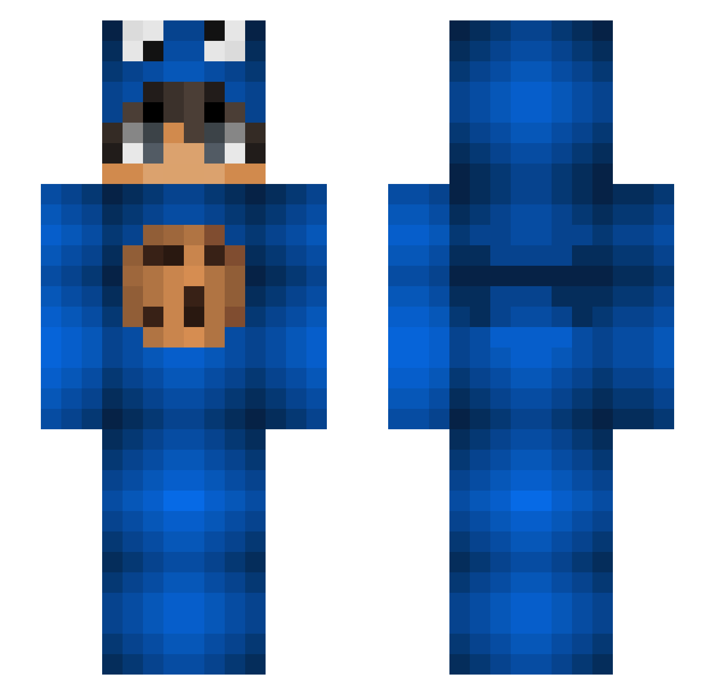 TheBrunoFreak Minecraft skin, front and back view