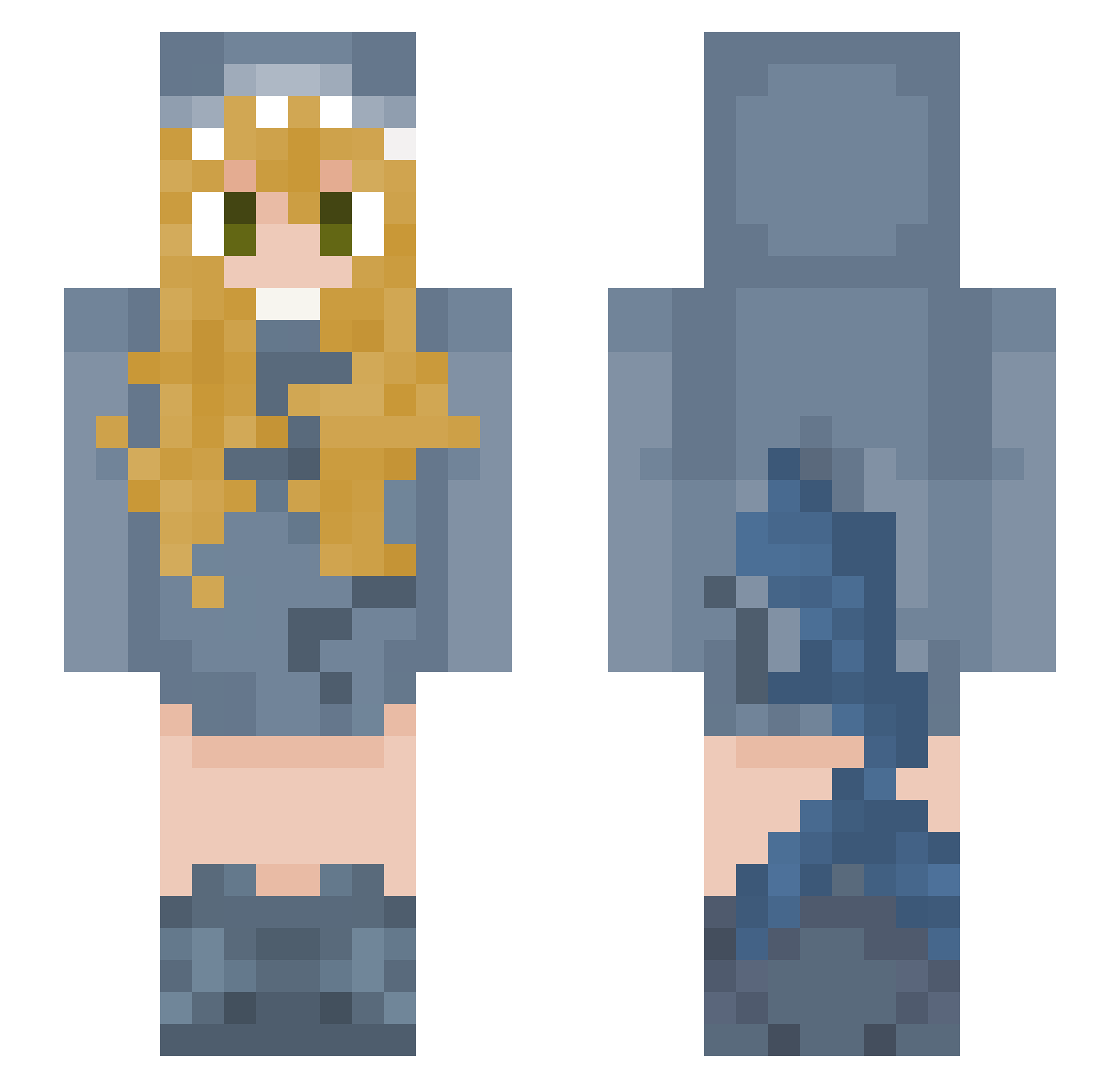 LoewenKing Minecraft skin, front and back view