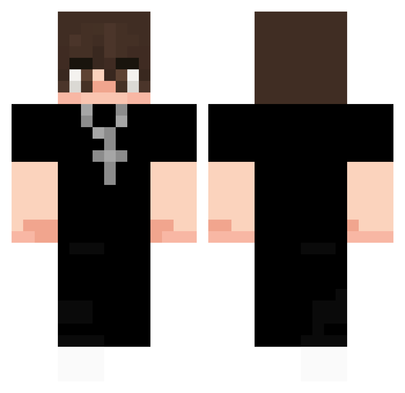 Jlebron24 Minecraft skin, front and back view