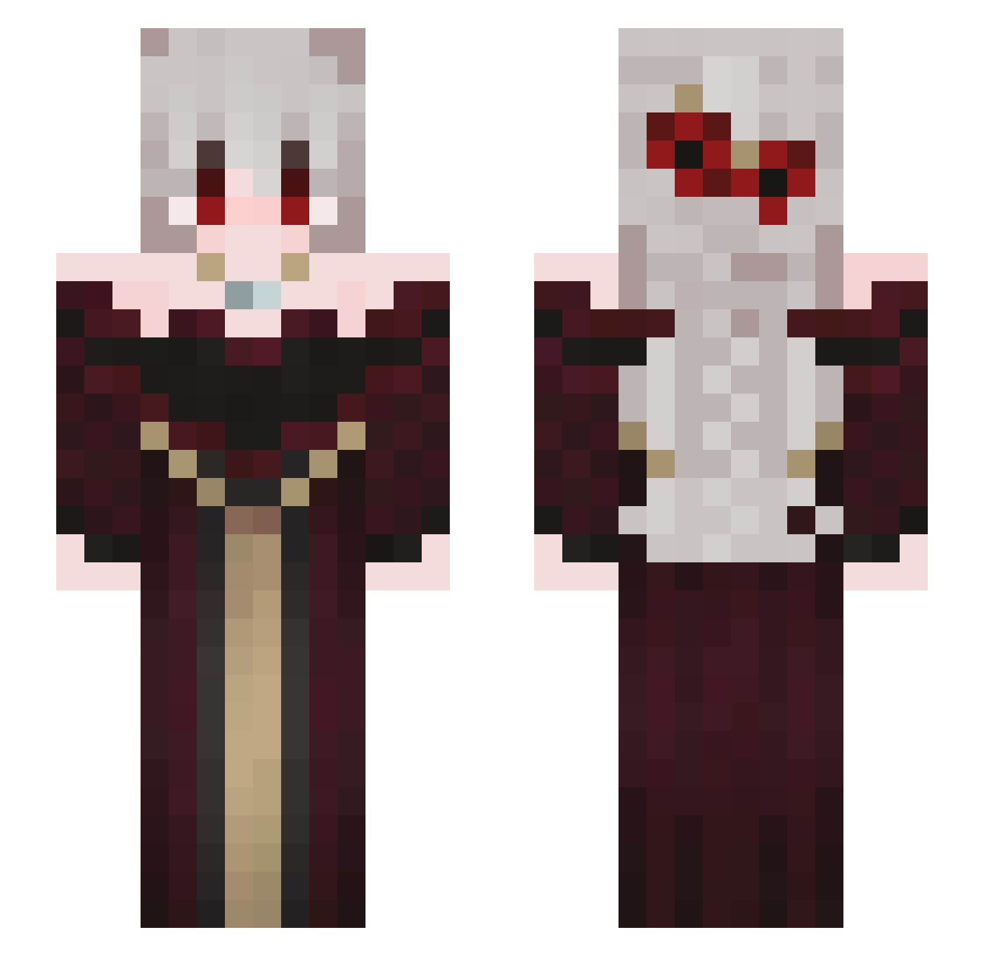 _Shuviii Minecraft skin, front and back view