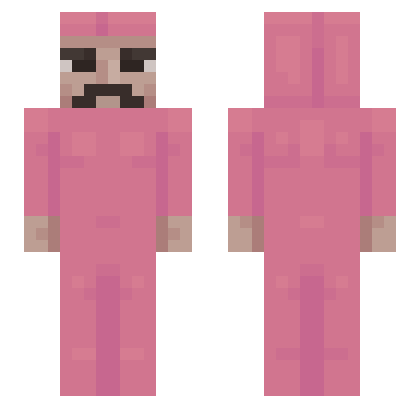 bruunoou Minecraft skin, front and back view