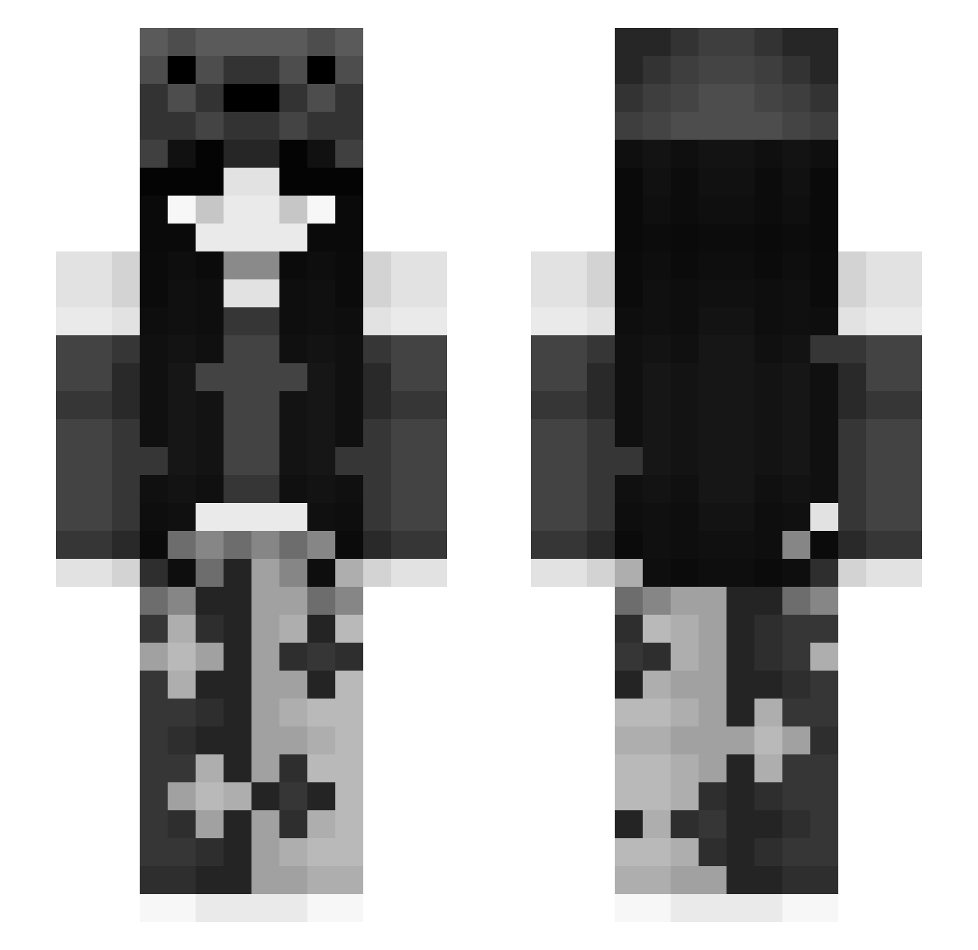 Crown_lwk Minecraft skin, front and back view