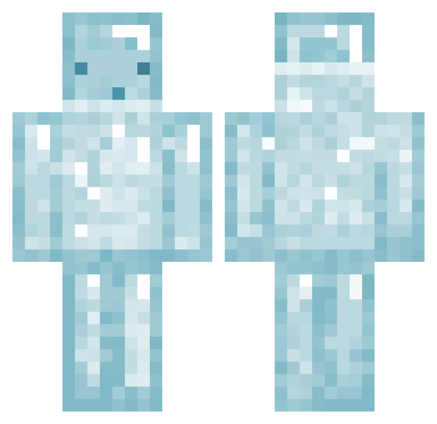 AntonEMH Minecraft skin, front and back view