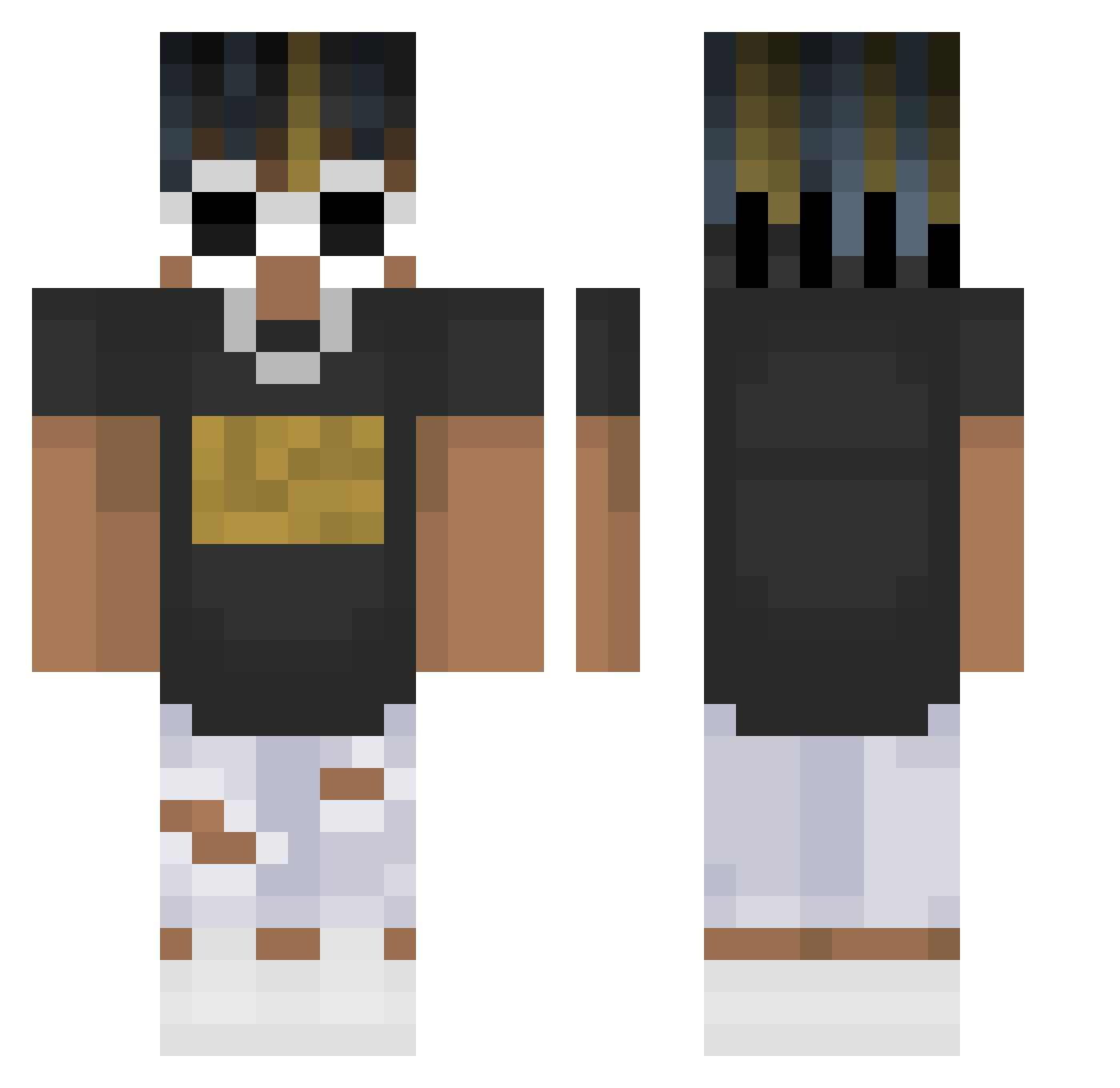 _cosmobo_ Minecraft skin, front and back view
