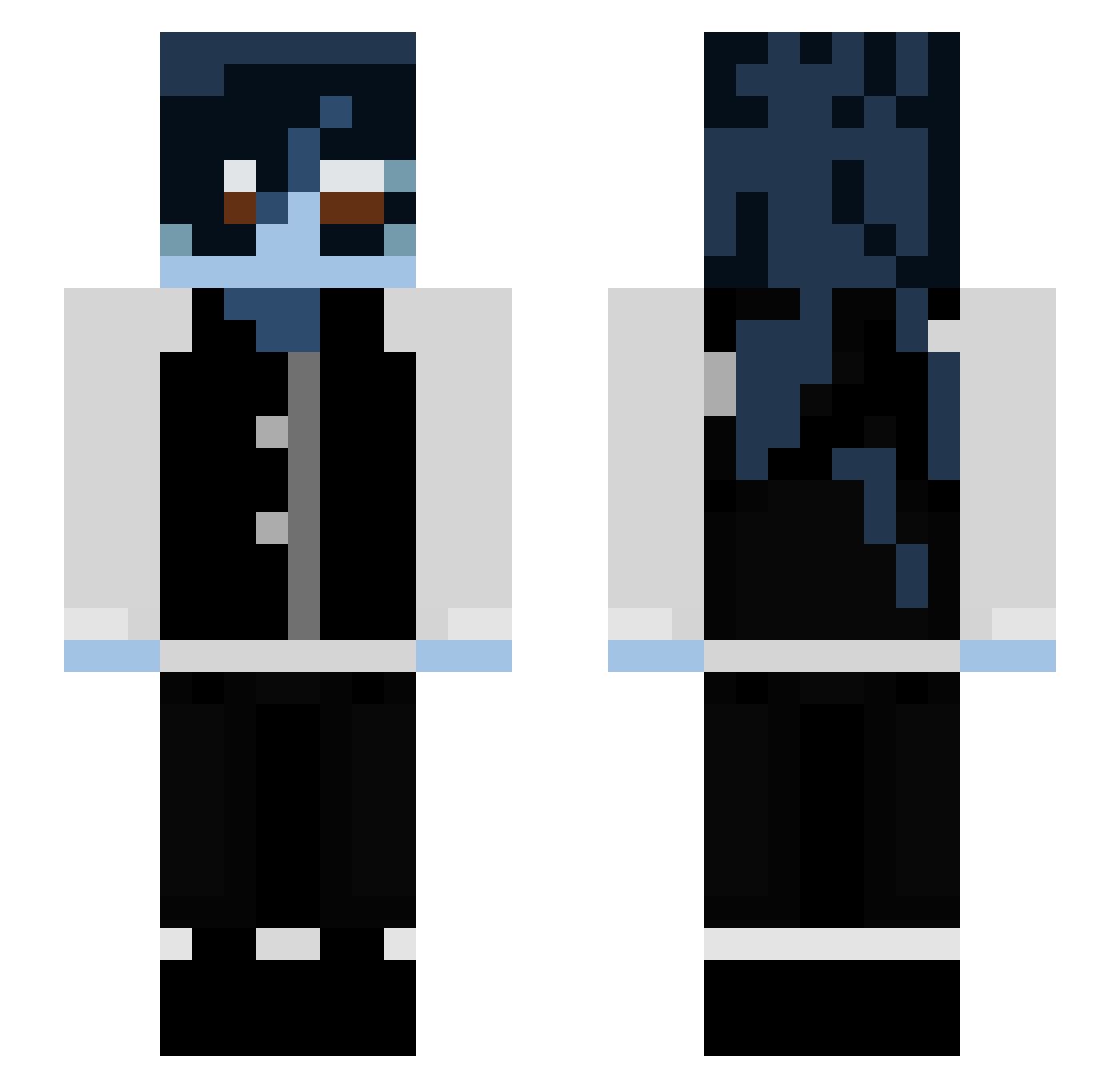 Raph_nuss Minecraft skin, front and back view