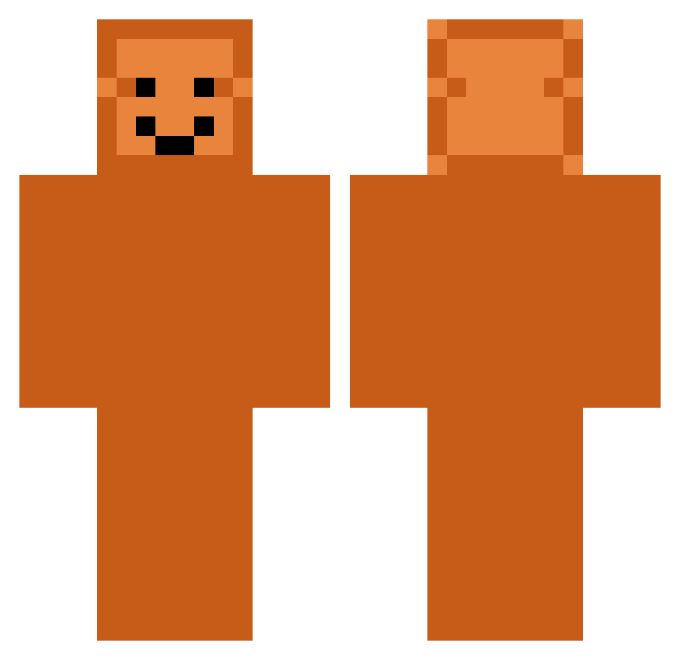 keepper1 Minecraft skin, front and back view