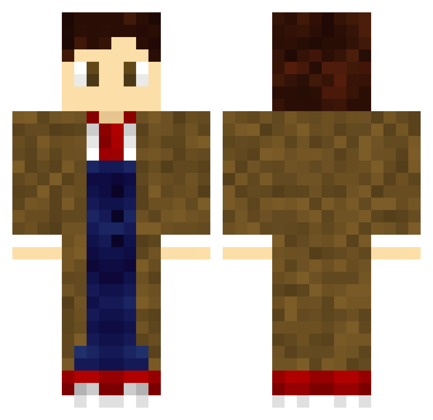 Neutrino_____ Minecraft skin, front and back view
