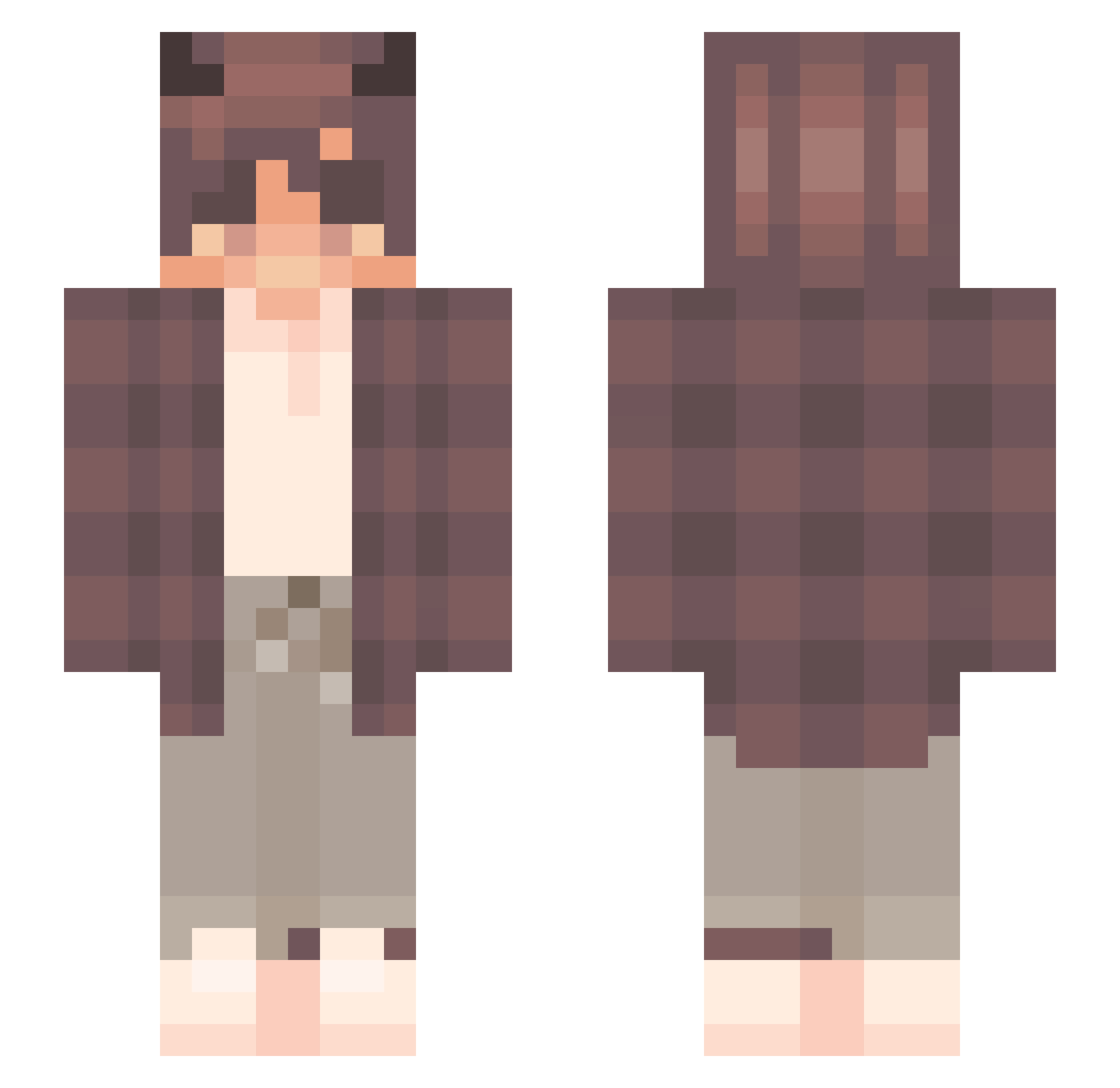 SaKyogre2 Minecraft skin, front and back view