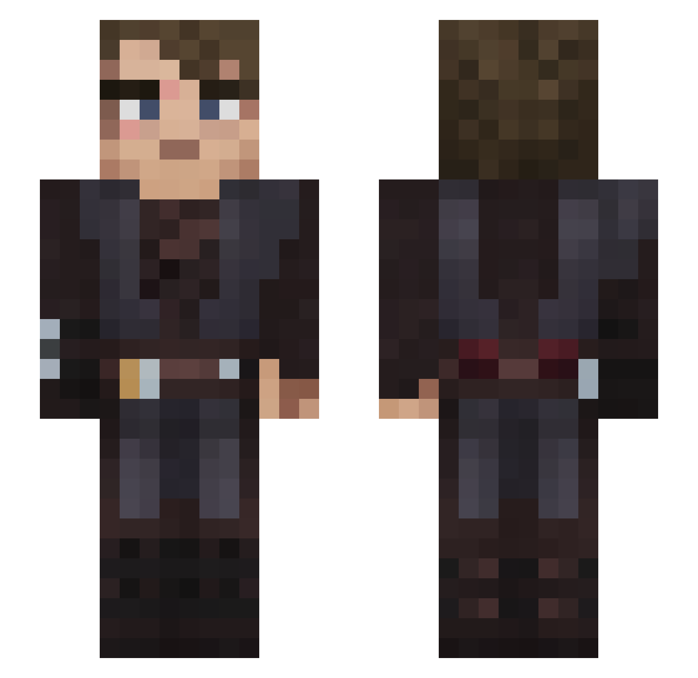 AlexL_12 Minecraft skin, front and back view
