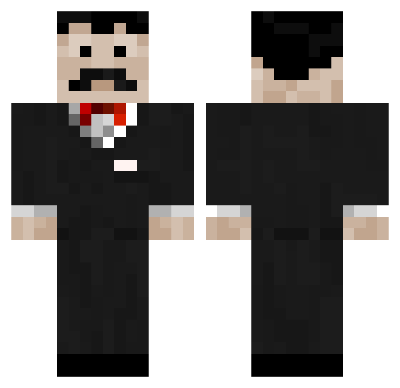 josh_bruh Minecraft skin, front and back view