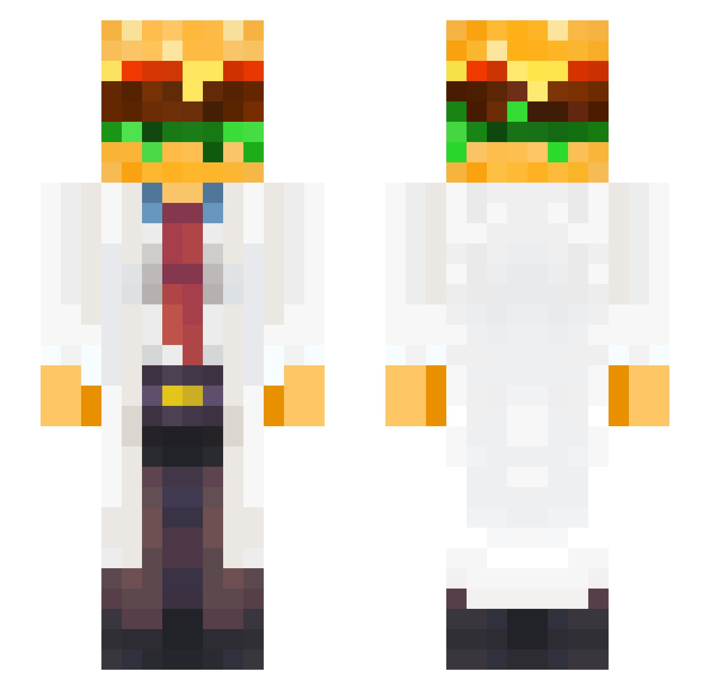 snugglebug43 Minecraft skin, front and back view