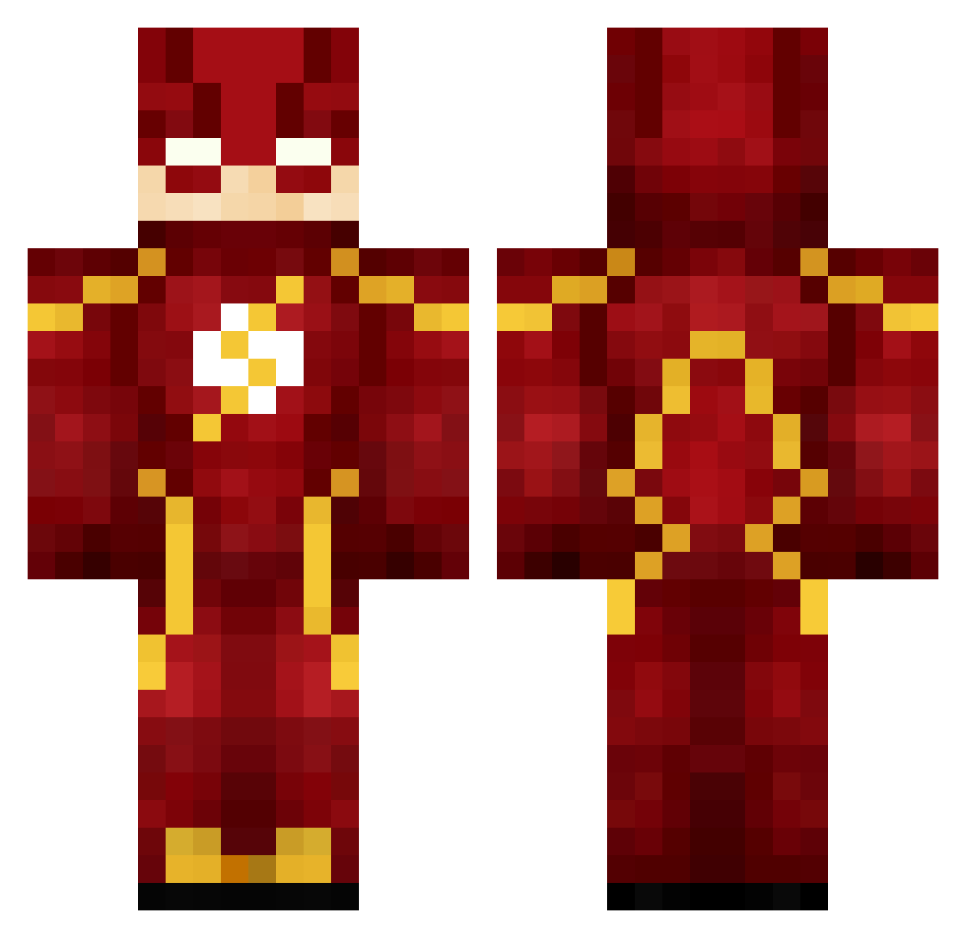 Knalez_ Minecraft skin, front and back view