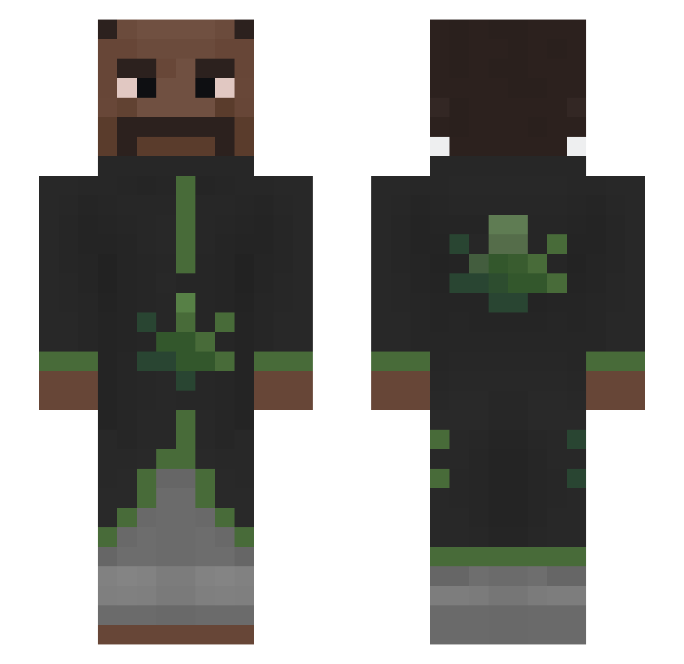 Kakashi248 Minecraft skin, front and back view
