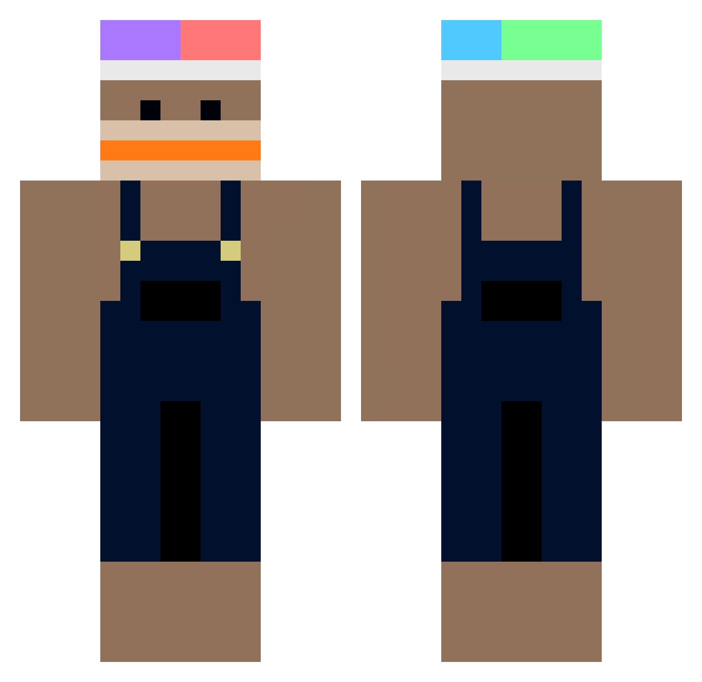 makonitis20 Minecraft skin, front and back view