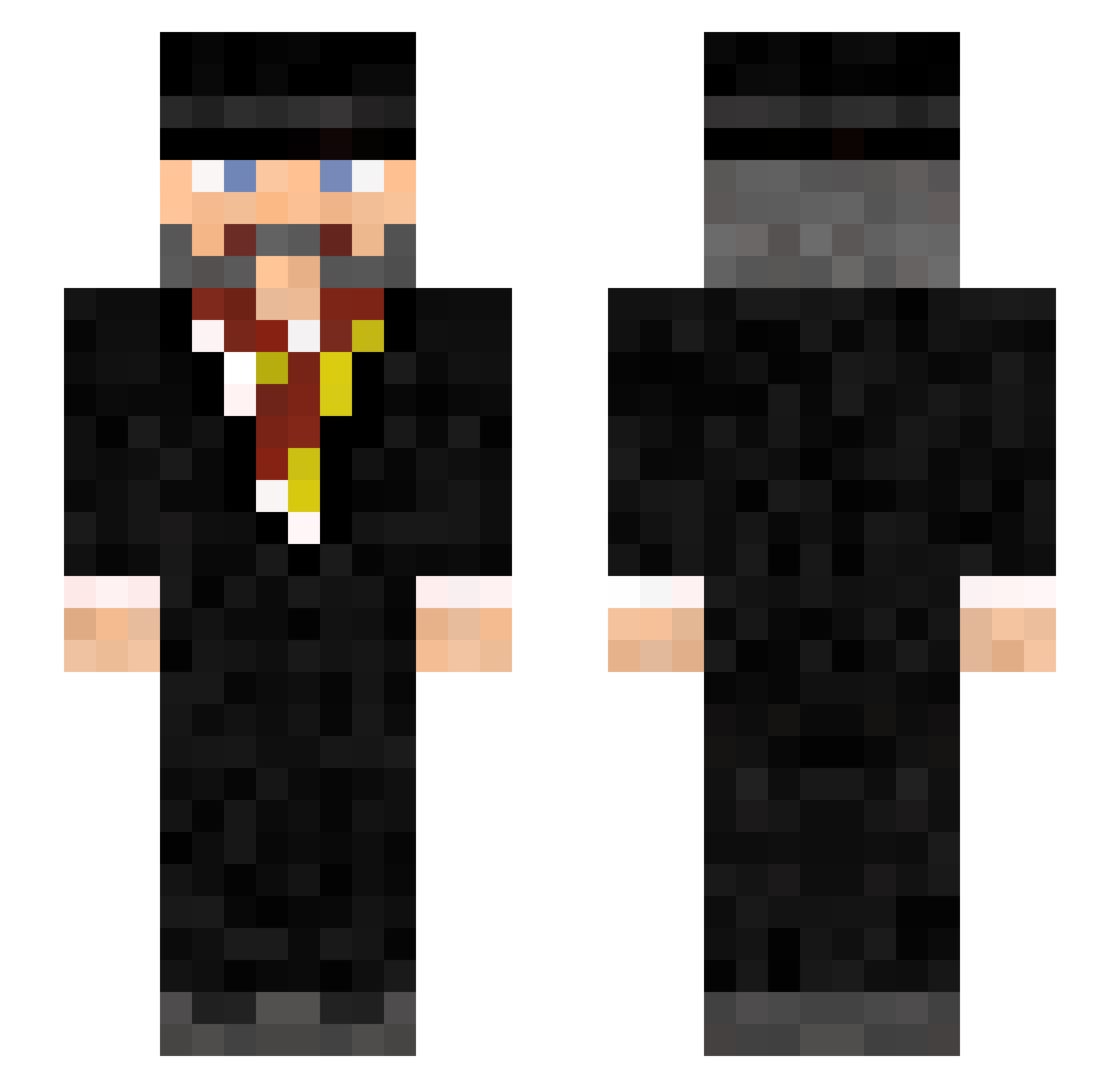 NLKangaroo Minecraft skin, front and back view