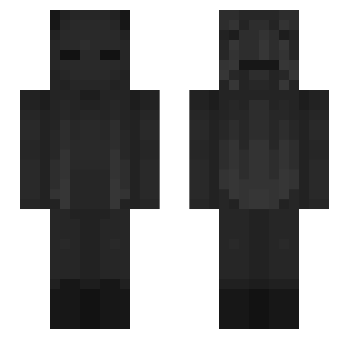 SaladSenpai Minecraft skin, front and back view