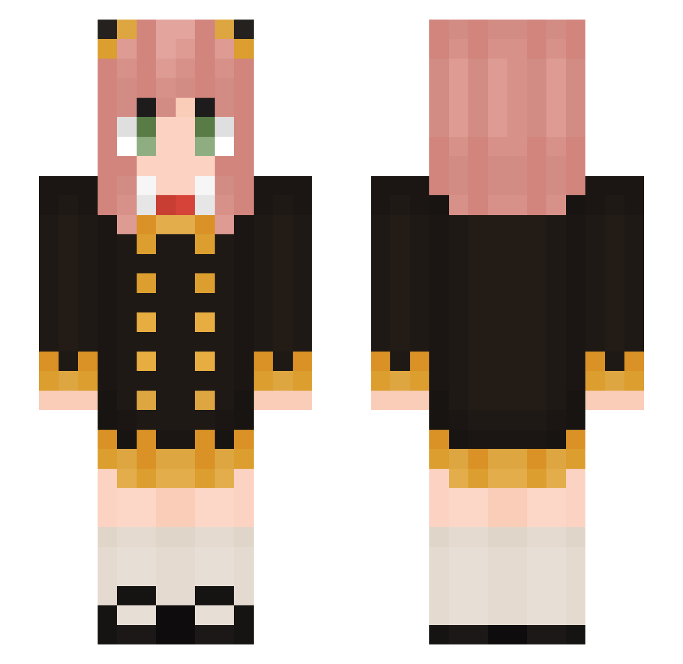 Daashaa_ Minecraft skin, front and back view