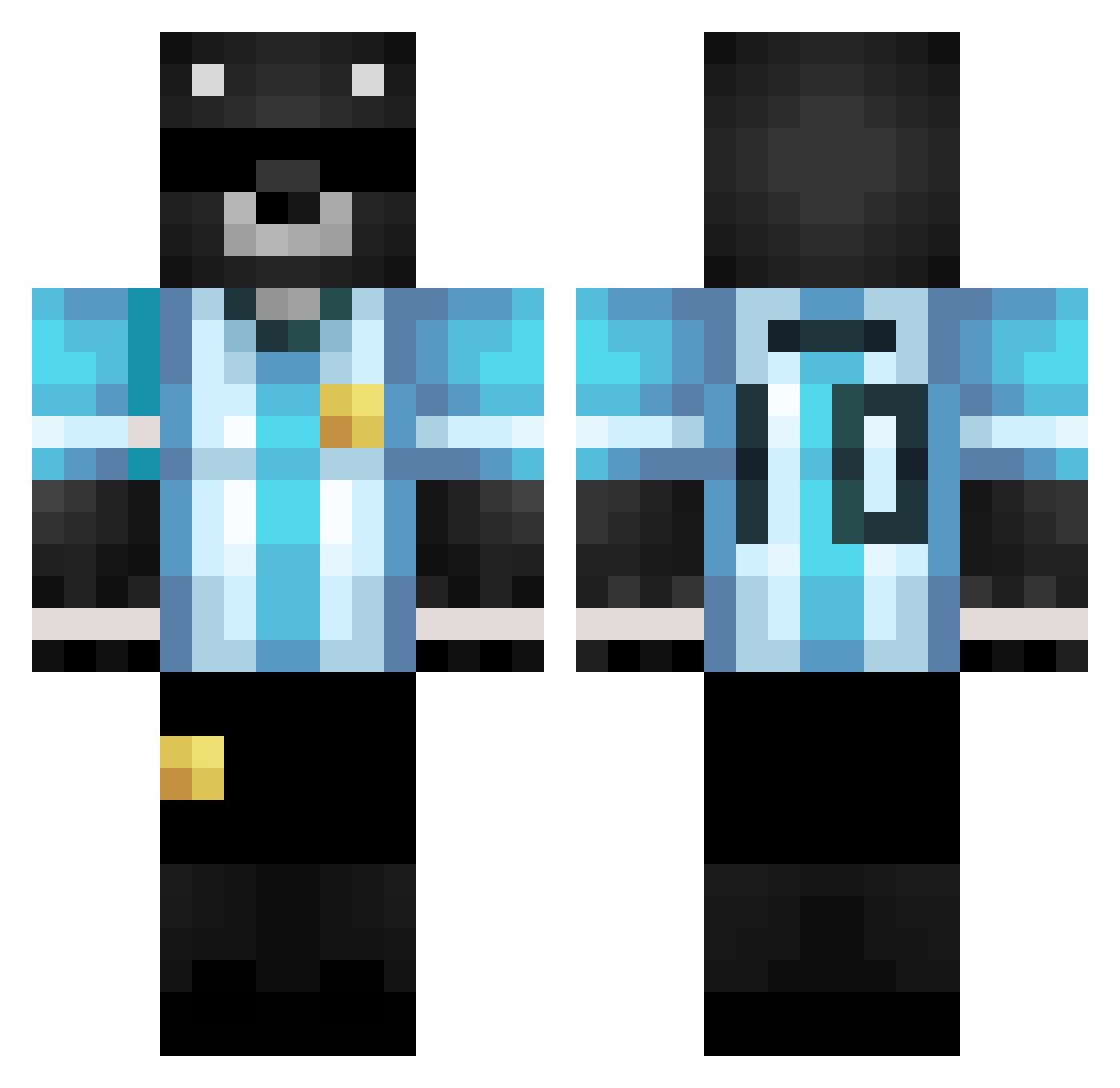 XsPeCt_ Minecraft skin, front and back view