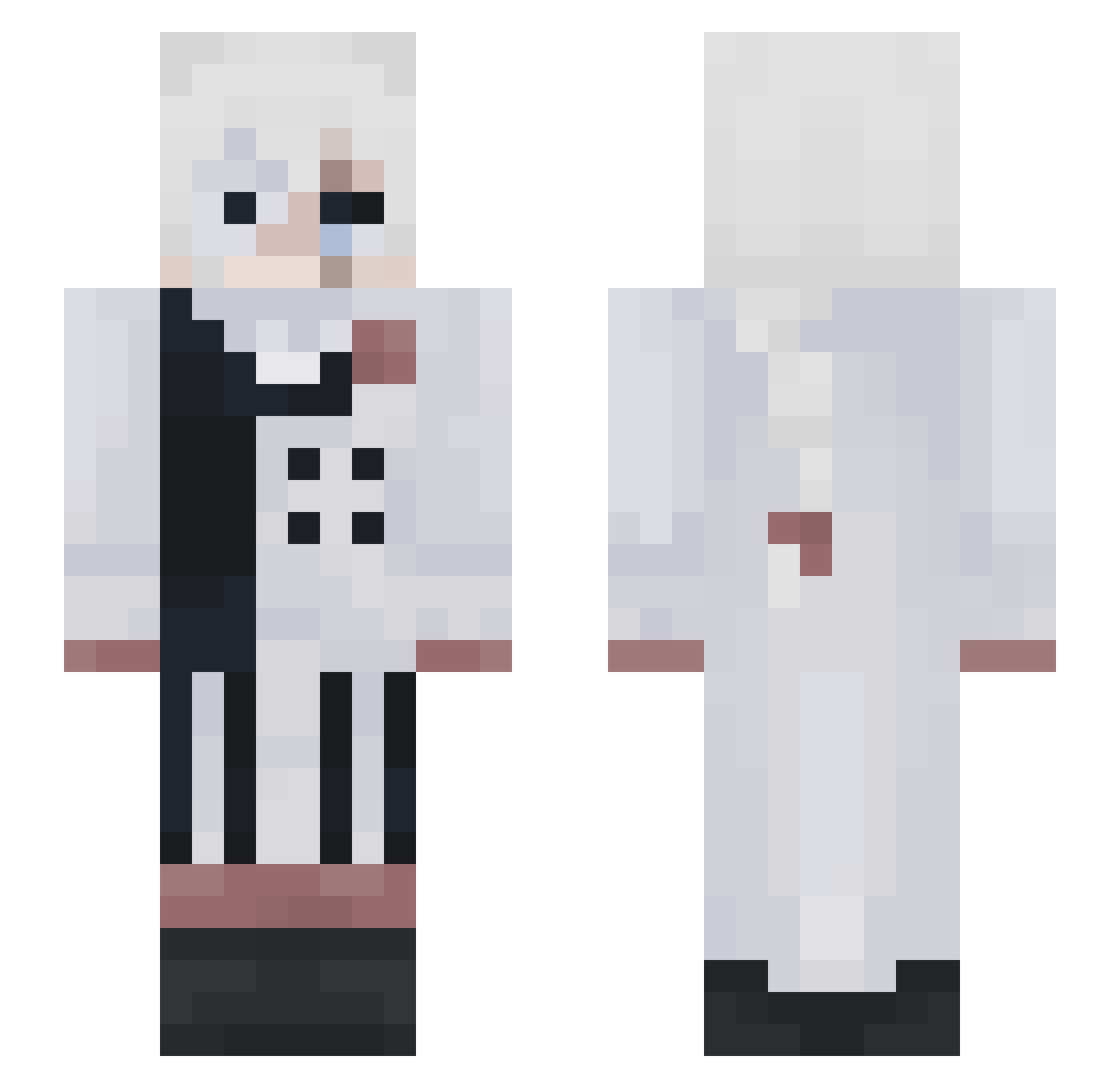sphecidae Minecraft skin, front and back view
