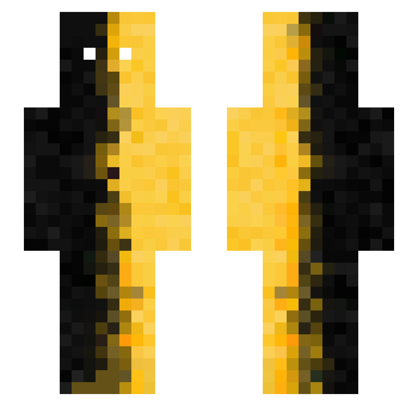 Oesphy Minecraft skin, front and back view