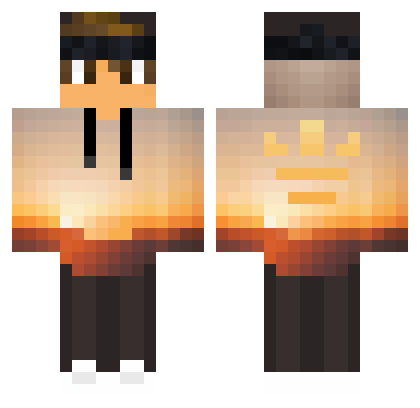 Legendbraker106 Minecraft skin, front and back view