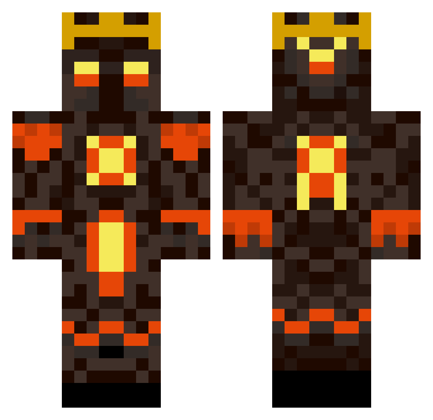 Johnlenko Minecraft skin, front and back view