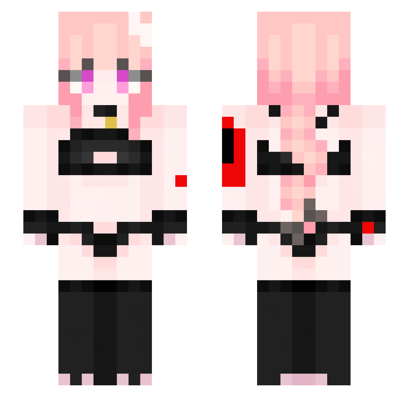 kakan0987 Minecraft skin, front and back view