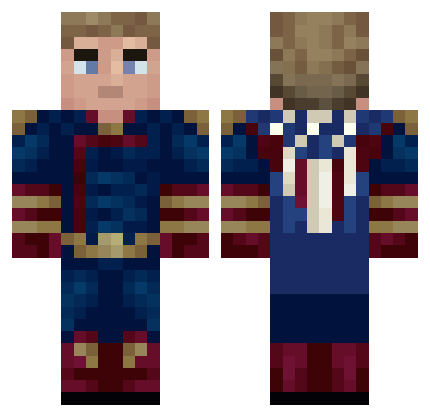 KereM134 Minecraft skin, front and back view