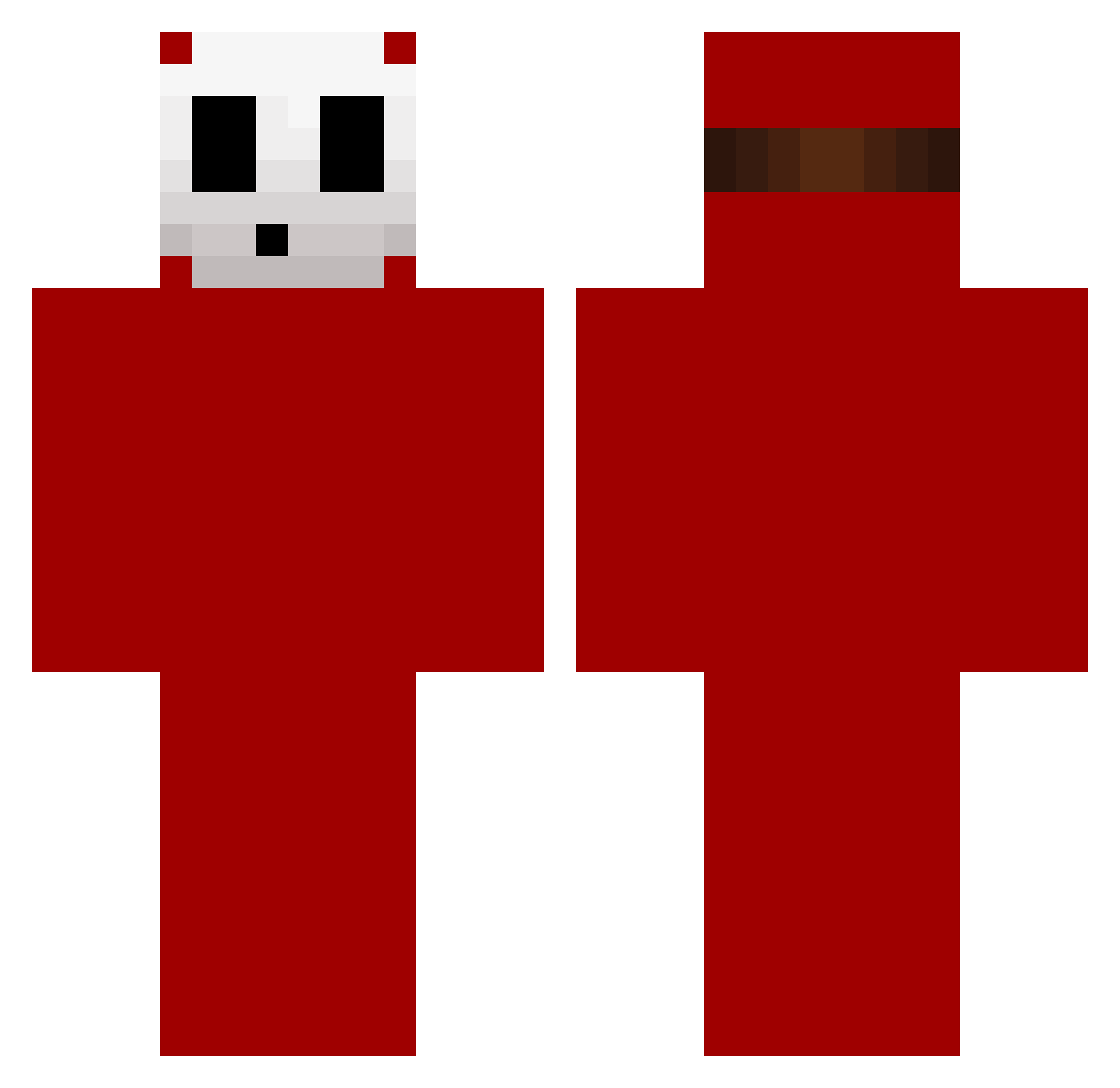 Fabele1 Minecraft skin, front and back view