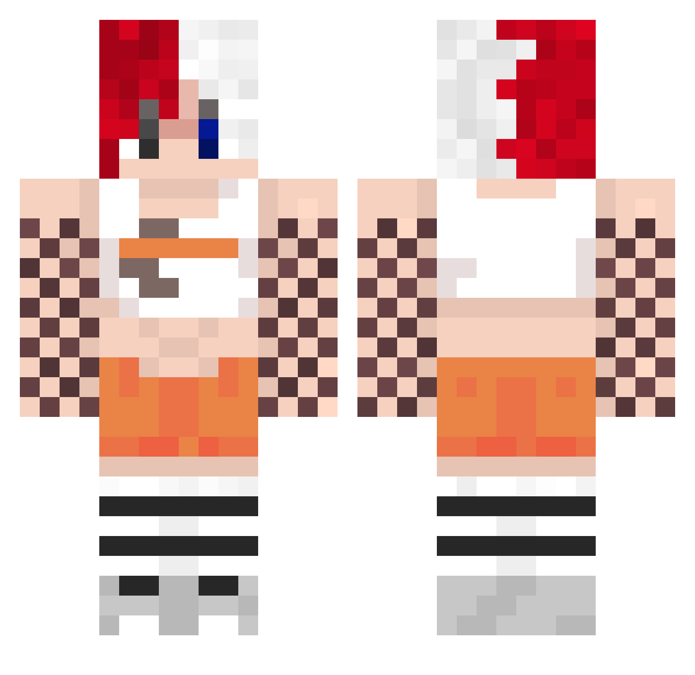 OriginalGender Minecraft skin, front and back view