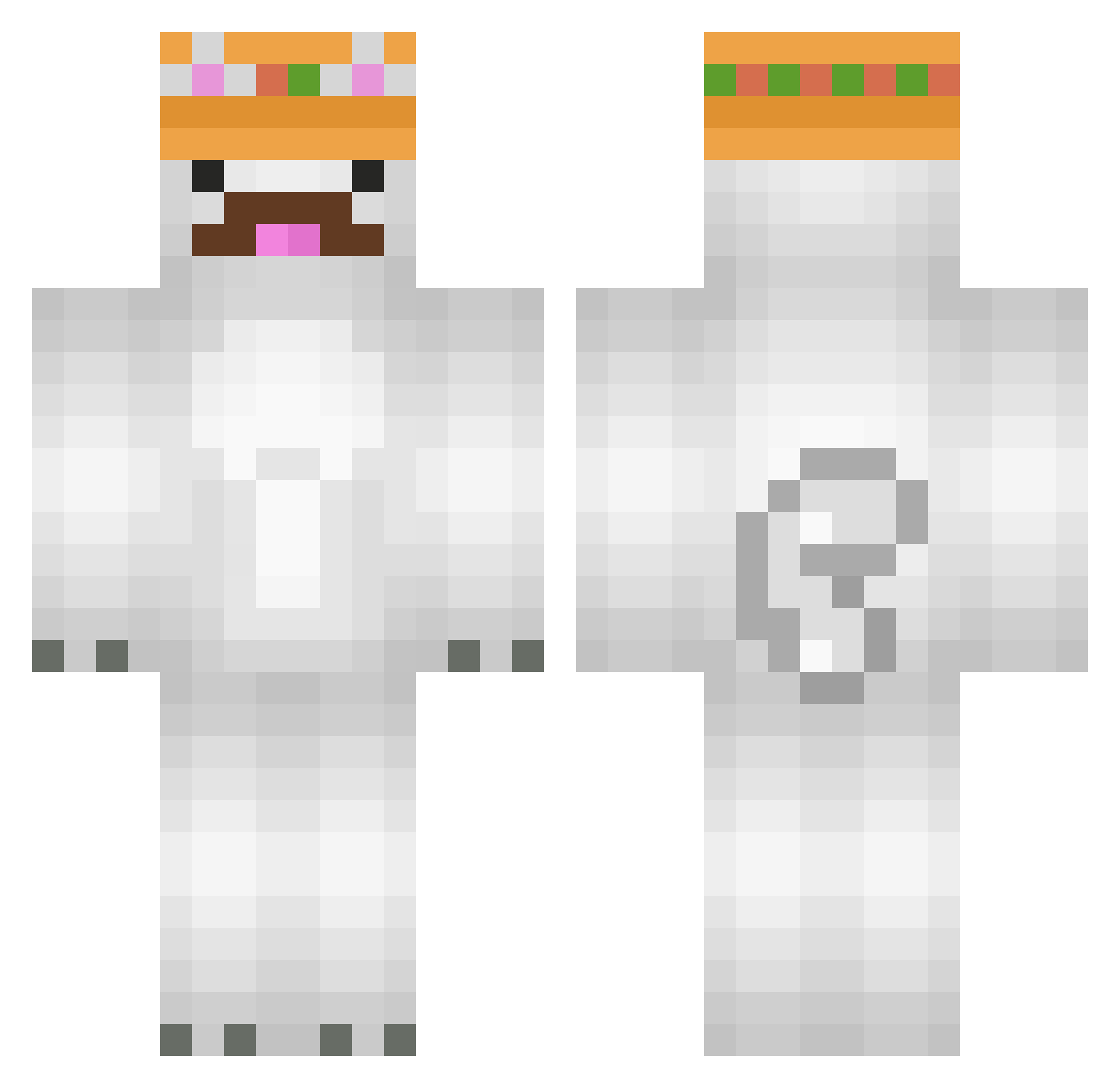_mazda Minecraft skin, front and back view