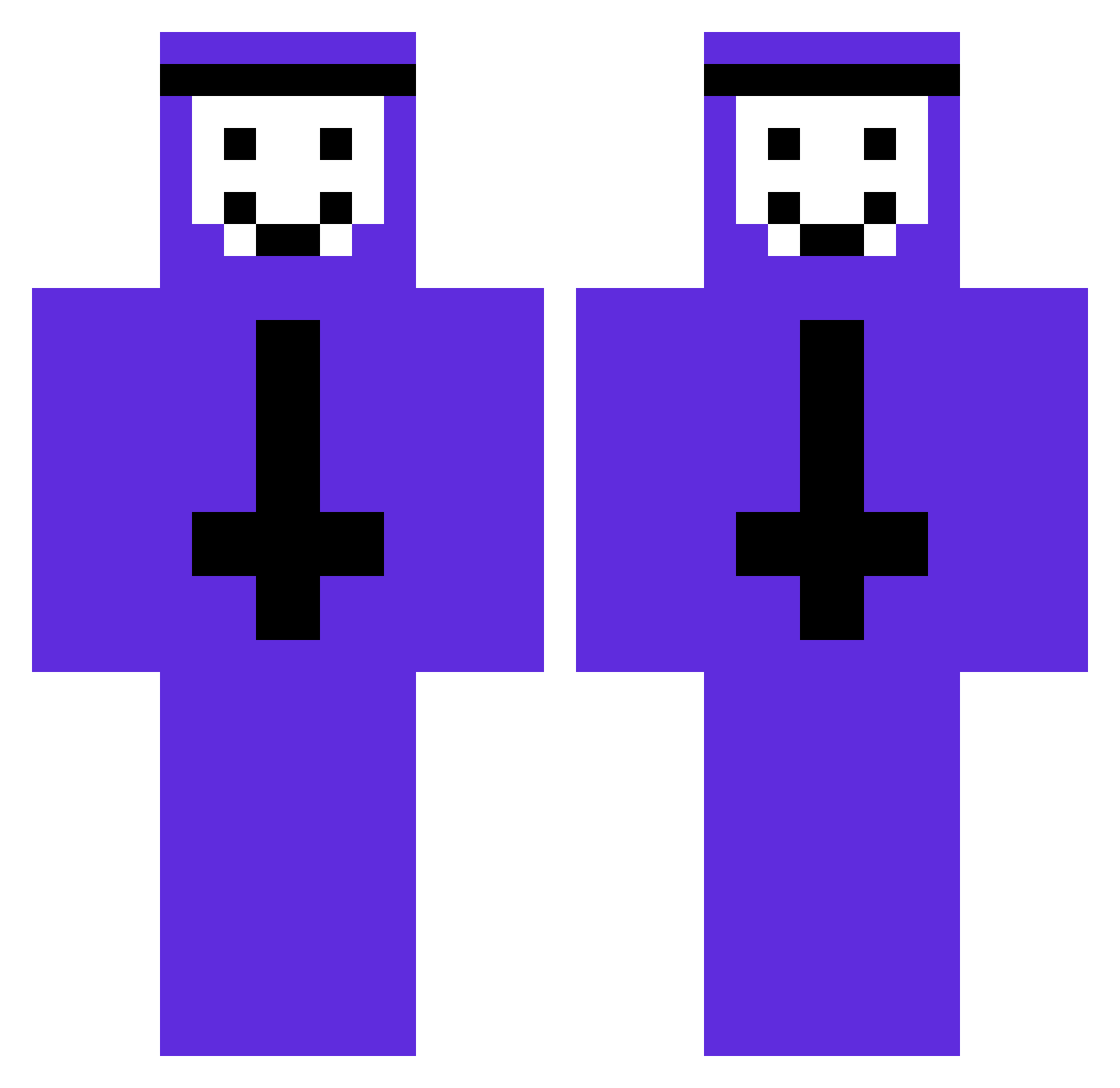 JanGrGr Minecraft skin, front and back view