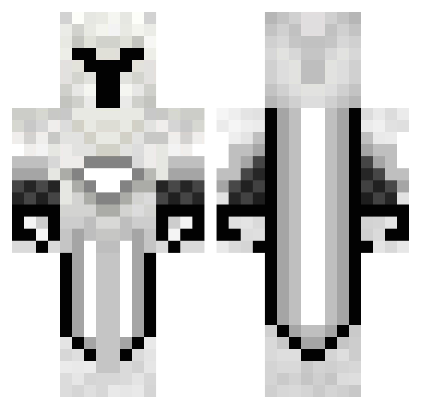 Pickle641 Minecraft skin, front and back view