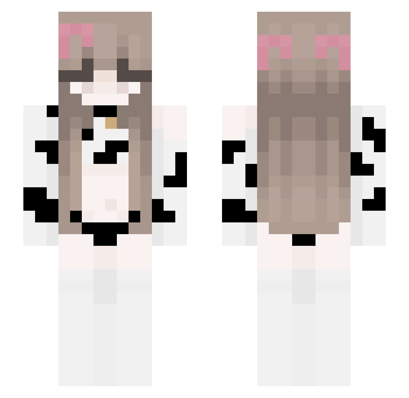 Lunngis Minecraft skin, front and back view