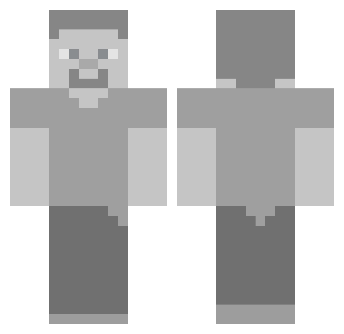 RUDY1890 Minecraft skin, front and back view