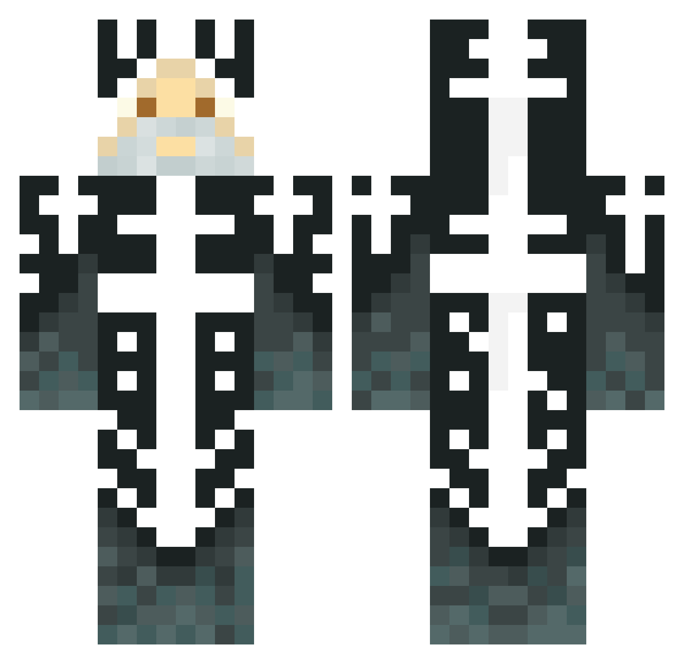 Wulfstan203 Minecraft skin, front and back view