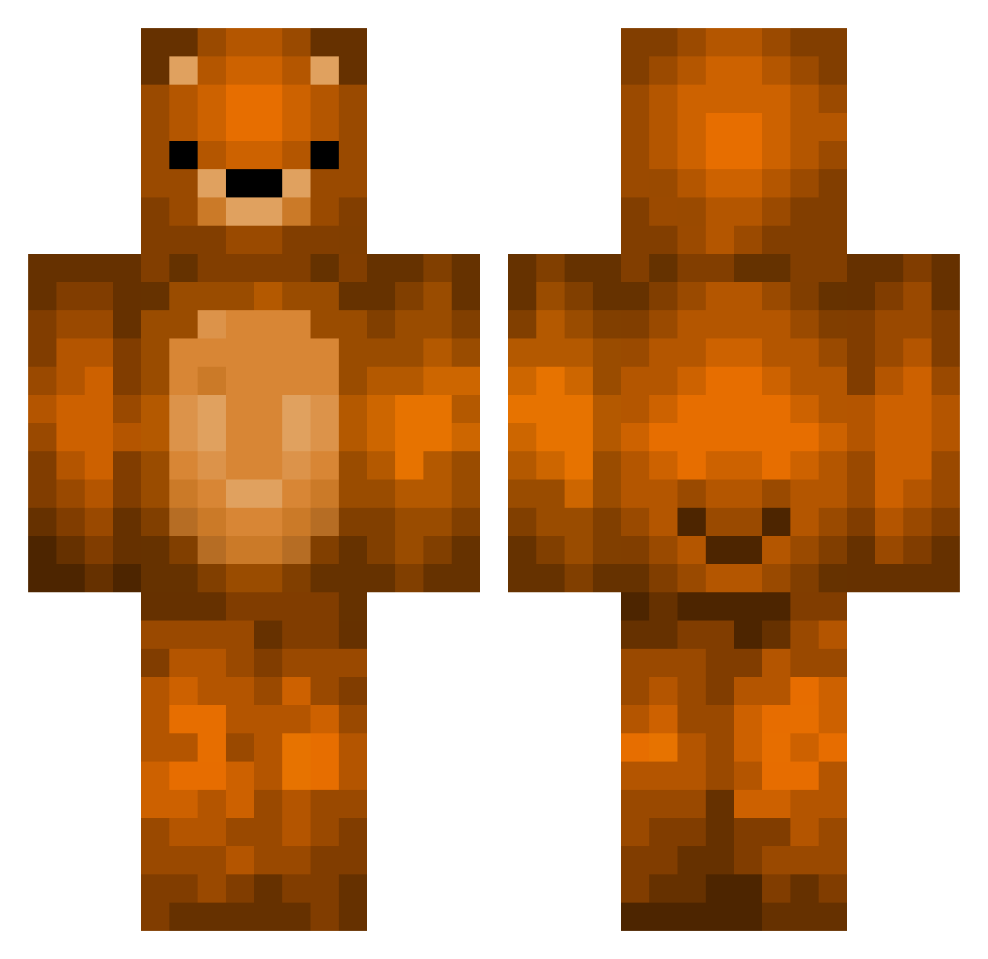 slx1mo92 Minecraft skin, front and back view