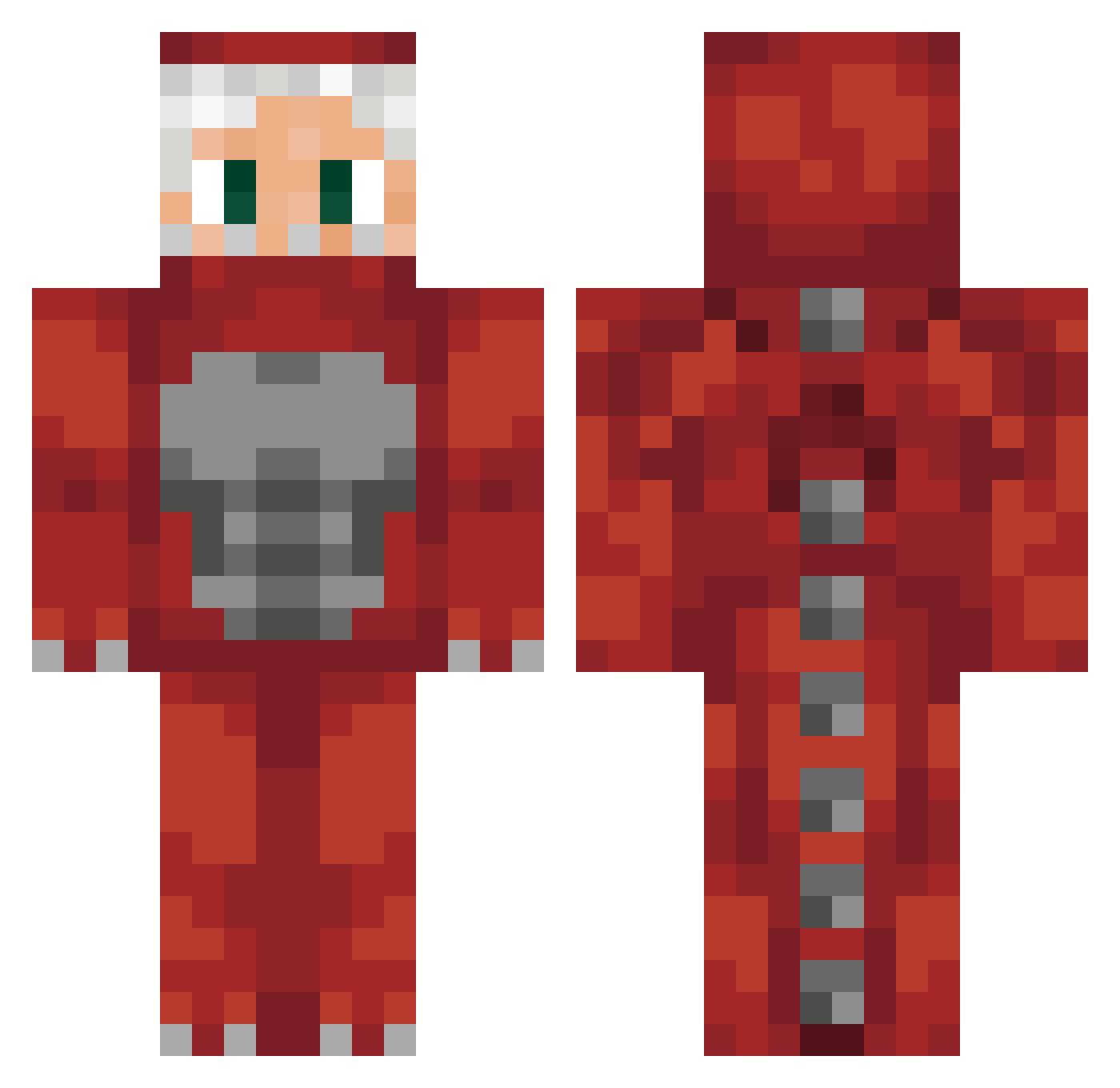 TheOnlyGraphi Minecraft skin, front and back view