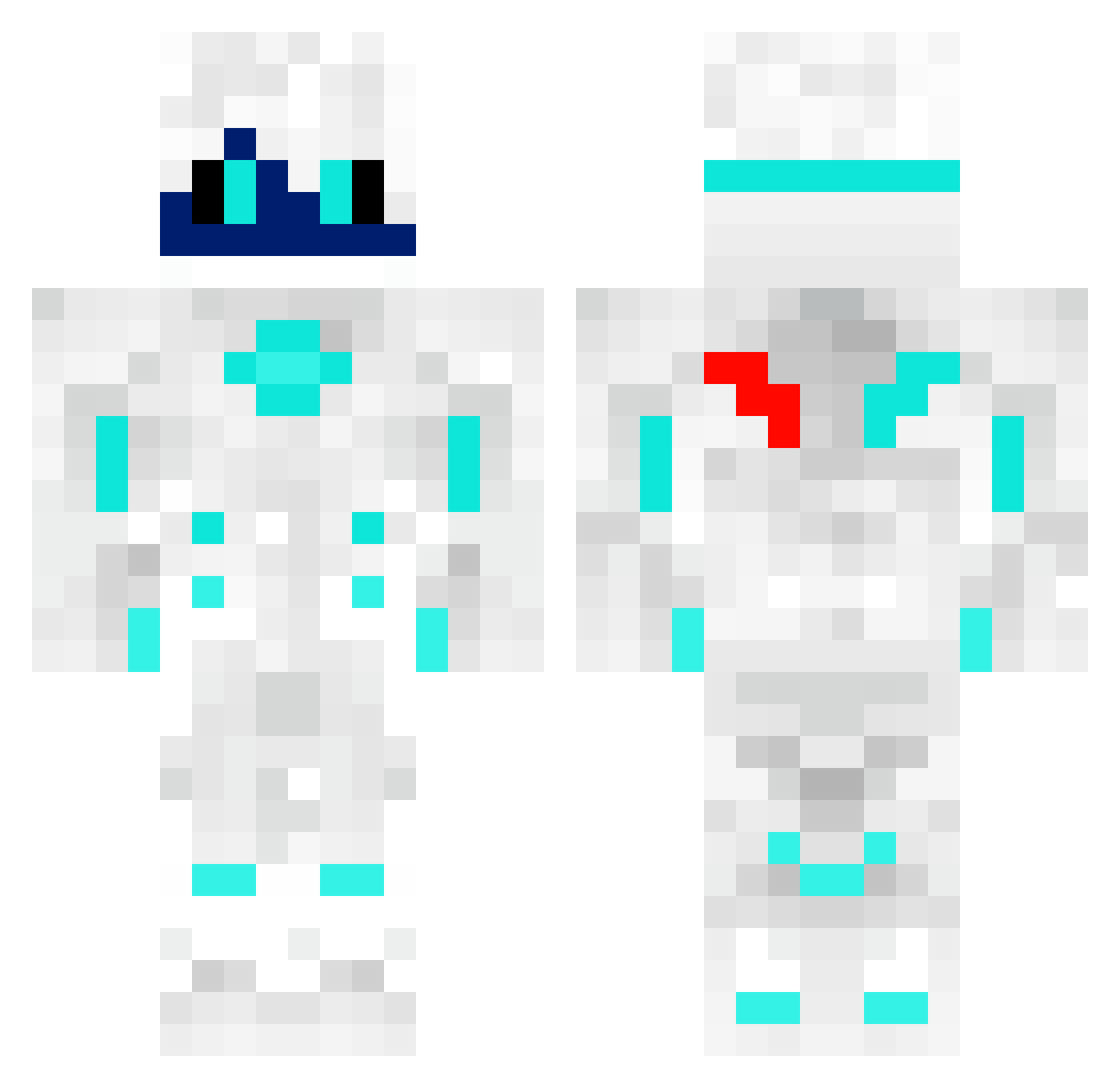Mafia_Gaming Minecraft skin, front and back view